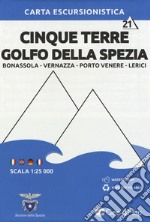 Carta escursionistica Cinque Terre Golfo della Spezia. Scala 1:25.000. Ediz. italiana, inglese, tedesca e francese. Vol. 21: Bonassola, Vernazza, Porto venere, Lerici libro