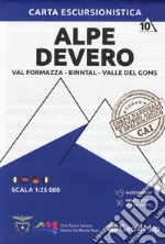 Carta escursionistica Alpe Devero. Val Formazza, Binntal, Valle di Goms 1:25.000 libro