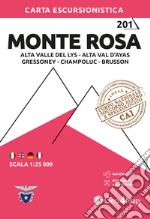 Monte Rosa. Alta Valle del Lys, Alta Valle d'Ayas, Champoluc e Brusson 1:25.000. Ediz. multilingue