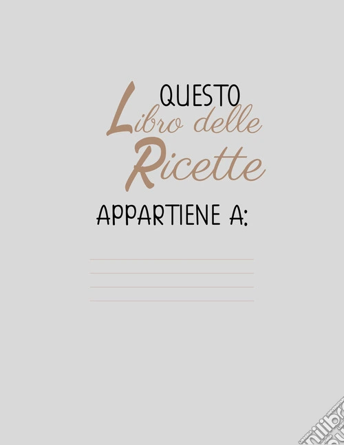 Libro delle ricette