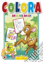 Colora amici del bosco libro