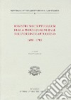 Registrum scripturarum della procura generale dell'Ordine Cappuccino 1698-1701 libro