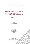 Registrum scripturarum della procura generale dell'Ordine Cappuccino 1703-1709 libro