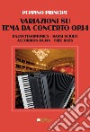 Variazioni su tema da concerto op.14. Bajan fisarmonica a bassi sciolti. Spartito libro