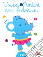 Elefante. Unisci i puntini 1-25. Con adesivi. Ediz. illustrata libro