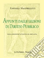 Appunti dalle lezioni di diritto pubblico libro