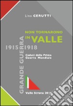 Non tornano in Valle. Caduti di Valle Strona della prima guerra mondiale 1915-1918 libro