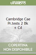 Cambridge Cae Pr.tests 2 Bk + Cd libro