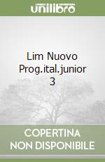 Lim Nuovo Prog.ital.junior 3 libro