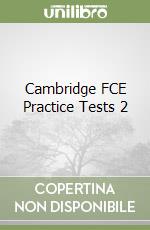 Cambridge FCE Practice Tests 2 libro