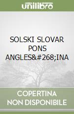 SOLSKI SLOVAR PONS ANGLESČINA