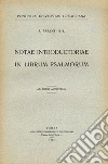 Notae introductoriae in librum psalmorum libro