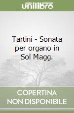 Tartini - Sonata per organo in Sol Magg. libro