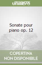 Sonate pour piano op. 12 libro