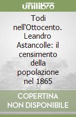 Todi nell'Ottocento. Leandro Astancolle: il censimento della popolazione nel 1865 libro