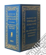 Elenco dei titolati italiani con annesso blasonario generale italiano libro