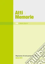 Atti e memorie della Deputazione di storia patria per le Marche (2018-2019). Vol. 114 libro