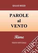 Parole al vento libro