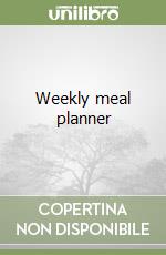 Weekly meal planner libro