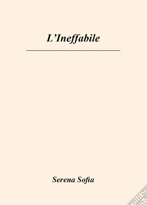 L'ineffabile