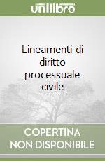 Lineamenti di diritto processuale civile libro