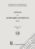 Annali del seminario giuridico dell'università di Palermo. Vol. 65 libro