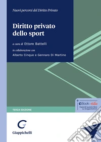 Diritto privato dello sport libro