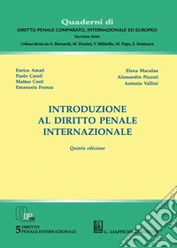 Introduzione al diritto penale internazionale libro