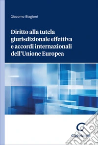 Diritto alla tutela giurisdizionale effettiva e accordi internazionali dell'Unione Europea libro