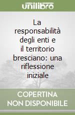 La responsabilità degli enti e il territorio bresciano: una riflessione iniziale libro