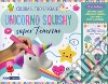 Colora il tuo speciale unicorno Squishy super tenerino. Con giocattolo morbido. Con 6 pennarelli libro