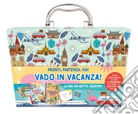 Vado in vacanza. La mia valigetta creativa. Ediz. illustrata. Con pennarelli, matite, penne gel. Con Carte libro