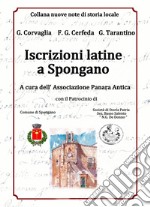 Iscrizioni latine a Spongano libro