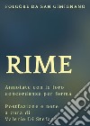 Rime (Annotate con le loro concordanze) libro di Folgore da San Gimignano