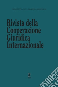 Rivista della Cooperazione Giuridica Internazionale. Vol. 77 libro