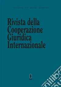 Rivista della Cooperazione Giuridica Internazionale. Vol. 80 libro