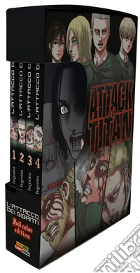 L'attacco dei giganti. Full color edition. Cofanetto. Vol. 1-4 libro