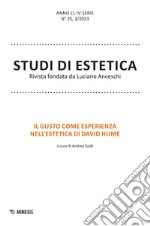 Studi di estetica (2023). Vol. 1: Il gusto come esperienza nell'estetica di David Hume libro