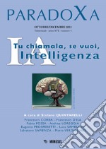 Paradoxa (2023). Vol. 4: IA. Tu chiamala, se vuoi, intelligenza