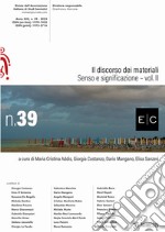 E/C. Rivista dell'associazione italiana di studi semiotici (2023). Vol. 39: Il discorso dei materiali libro