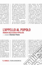 L'appello al popolo. Indagini sulla logica populista libro