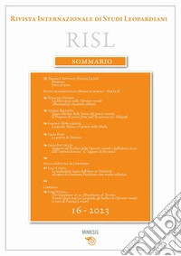 Rivista internazionale di studi leopardiani (2023). Vol. 16 libro