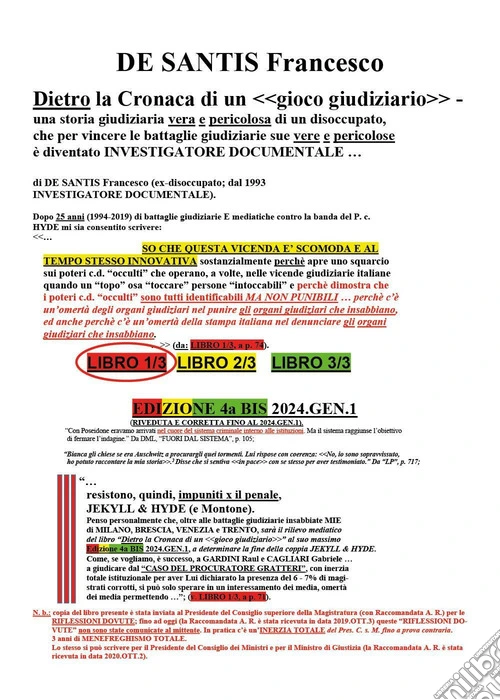 Dietro la cronaca di un gioco giudiziario