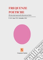 Frequenze poetiche. Rivista internazionale di poesia ed altro (2024). Vol. 40 libro