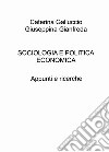 Sociologia e politica economica. Appunti e ricerche libro