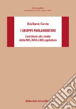 I gruppi parlamentari. Contributo allo studio della XVII,XVIII,XIX Legislatura libro