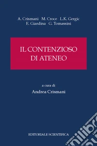 Il contenzioso di Ateneo libro