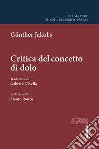 Critica del concetto di dolo libro