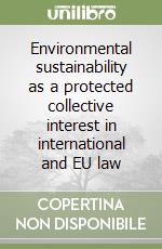 Environmental sustainability as a protected collective interest in international and EU law