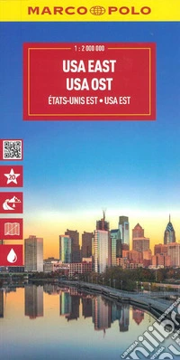 Stati Uniti Orientali 1:2.000.000. Ediz. multilingue